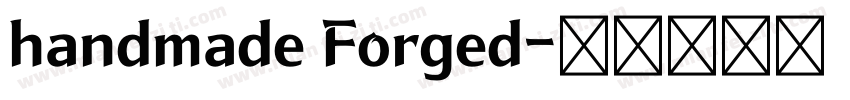 handmade Forged字体转换